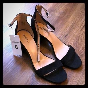 Merona Black Ankle Strap Heels